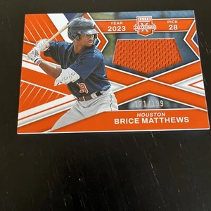 2023 Panini Elite Extra Edition - First Round Materials Orange Brice Matthews - Bild 1 von 2