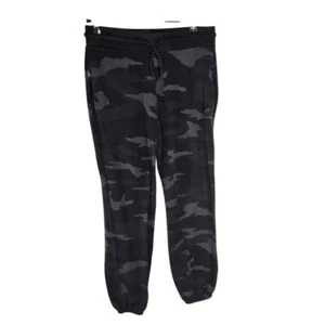 Athleta girl cozy karma recover black gray camo sweatpants joggers large 12 girl - Picture 1 of 8