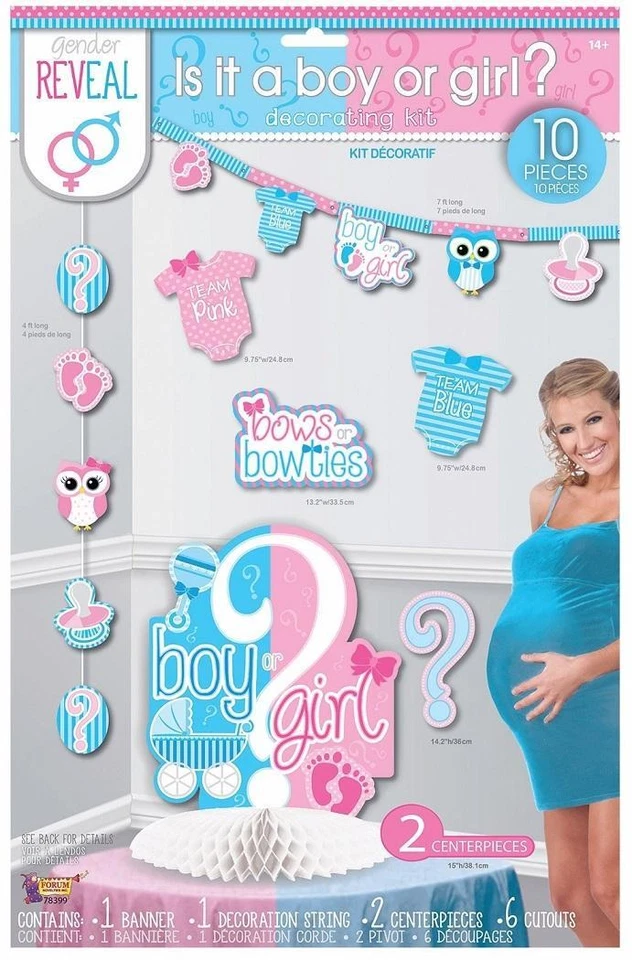 Forum Novelties Party Decorating Kit Gender Reveal One Size