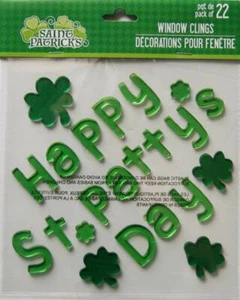 Nuevo gel Happy St. Patty's Day Gel Día de San Patricio se pega para ventana - Imagen 1 de 2