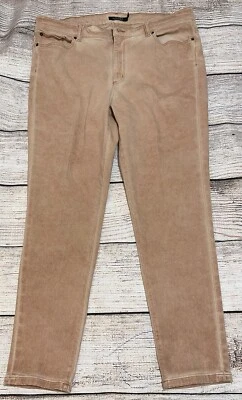 Jeans Ralph Lauren Niñas Talla 16 Premier Ajustados Tobillo Tintado Rosa Beige Tostado Foto 1 de 4