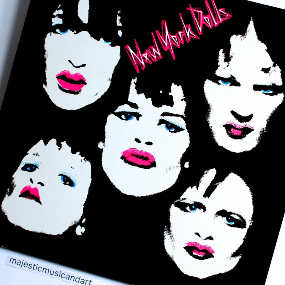 PRISTINE ORIGINAL 1973 THE NEW YORK DOLLS VINYL 2 LP WARHOL STYLE ART COVER NM - Image 1 of 4