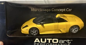 AutoArt 1/18 LAMBORGHINI Murciélago Concept Car Metallic Yellow 74561 NIB - Picture 1 of 10