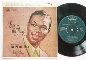 Nat King Cole Love Is The Thing Part 2 EP Capitol EAP2824 EX/EX 1950s UK pressin - Picture 1 of 9