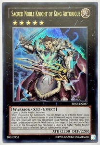 SHSP-EN087 Sacred Noble Knight of King Artorigus - Ultra Rare UNL Near Mint - Picture 1 of 3