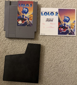 Adventures of Lolo 2 NES cartuccia, manuale e custodia
