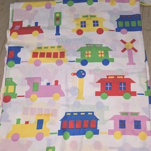 Vintage Train Print Full Size Set 4pc JC Penney 1984 The Bibb Co.  - Picture 1 of 5