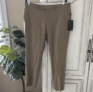 Lauren Ralph Lauren Pants Mens 34x29 Tan Ultraflex High Performance Wool New - Picture 1 of 8