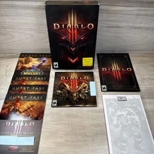 DIABLO III PC Game Windows Mac 2012 Blizzard CIB + Notebook + 4 Passes Minty EUC - Picture 1 of 21