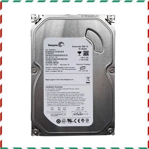 Original Seagate 80GB ST380815AS 7200RPM SATA 3.5" HDD Hard Disk Drive - Image 1 of 4