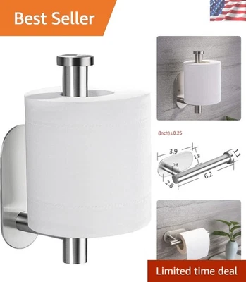 Elegante soporte de papel higiénico autoadhesivo - No requiere perforación, 6,2" L x 2,6" W Foto 1 de 4