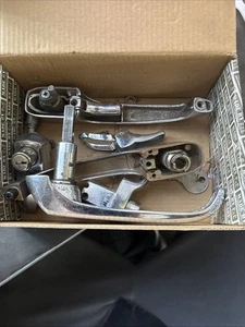 1969 Vw Bus Entire Lock Set (no Ignition) All But 1 Is Genuine Parts With Key - Picture 1 of 15