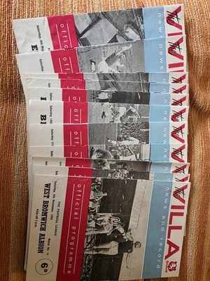 11 X Aston Villa Programme From Season 1966-67 L11 - Image 1 of 4