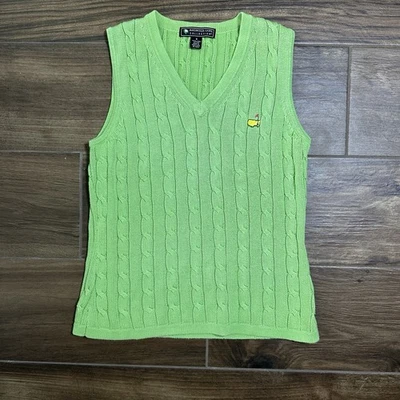 Magnolia Lane Sweater Vest Womens Size S Green The Masters Wear Golf - Image 1 of 4