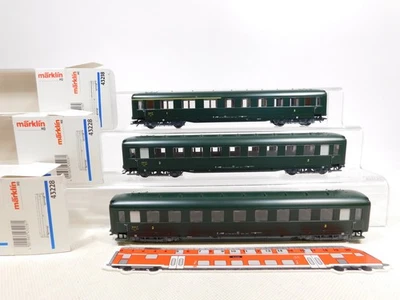Märklin H0 AC Voitures De Voyage 3x SNCF NEM KK KKK 43218 43228 sg+Box #EG27-2 - Photo 1/4