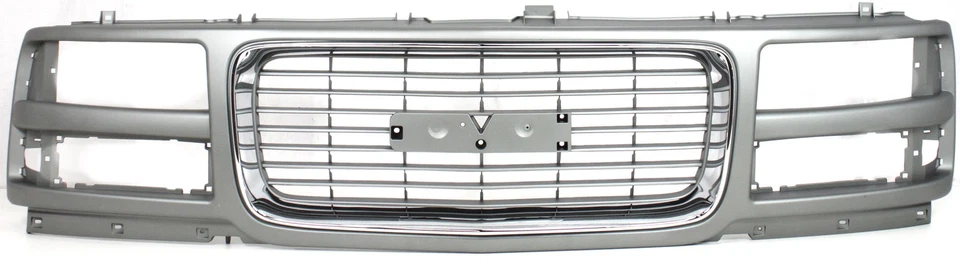 Grille For 1996-2002 GMC Savana 1500/3500 w/ Composite Headlight Gray Plastic - Image 1 of 4
