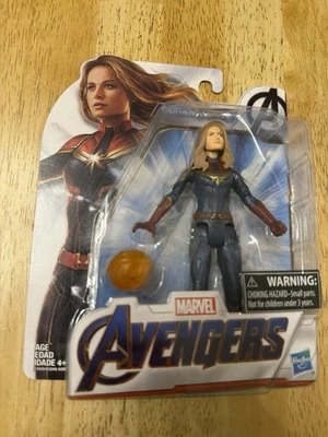 Marvel Avengers Endgame Captain Marvel Action Figure 6" Hasbro Brand New Sealed - Image 1 of 2