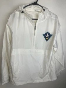 UNCW Seahawks Jacke Erwachsene klein weiß Windbreaker Kapuze UNC Wilmington Champion - Bild 1 von 14