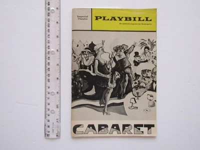 Vg. ORIGINAL 1968 Broadway Playbill: Harold Prince's CABARET, Kander & Ebb - Image 1 of 4