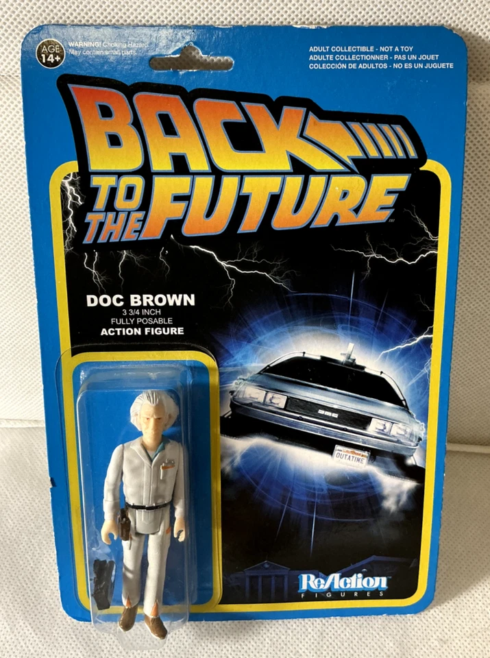 Funko Back to The Future Doc Emmett Brown Reaction Figure, New - Image 1 of 2