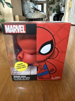 Kidrobot Marvel Munny: Spider-Man Action Figure DIY 7" designer urban vinyl - Image 1 of 4