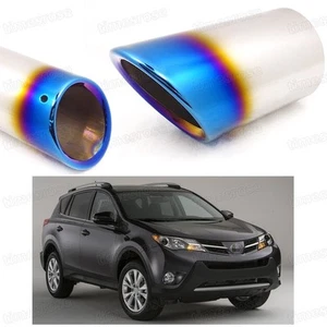 Blue Car Exhaust Muffler Tip Tail Pipe End Trim for Toyota RAV4 2013-2015 #1022 - Picture 1 of 6
