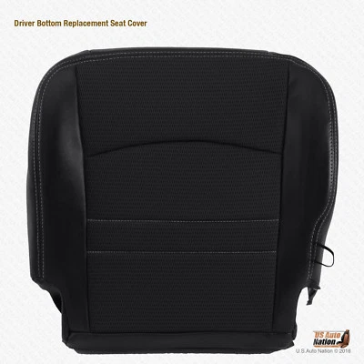 2011 2012 Fits Dodge Ram 1500 Sport Driver Bottom Dark Gray Cloth/Leather Cover — 第 1/4 张图片