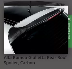 Alfa Romeo Giulietta MY2010-On Carbon Roof Spoiler 50903308 - Picture 1 of 4