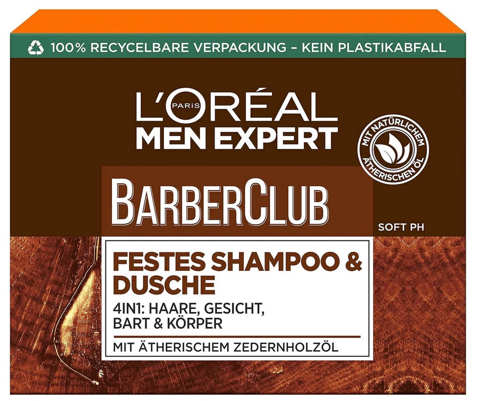(99,88€/Kg) L'Oréal Men Expert Festes Shampoo für Männer 6x80g - Bild 1 von 1