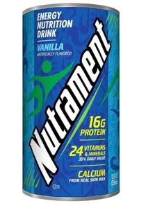 Bebida nutricional completa Nutrament Vanilla, latas de 12 onzas líquidas -- paquete de 12 - Imagen 1 de 1