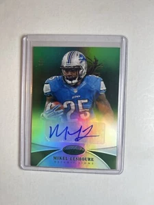 2013 Certified Mirror Green Signatures /5 Mikel Leshoure #82 Auto 2/5 Card - Picture 1 of 3
