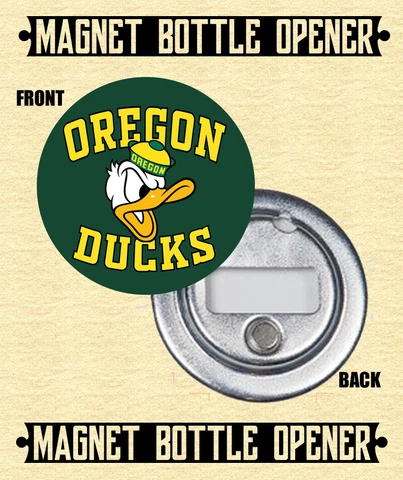 Oregon Ducks - Magnet Bottle Opener - Choose From 12 Designs Cover