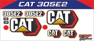 CAT 305 E2 Vinyl Decal Set - Picture 1 of 1