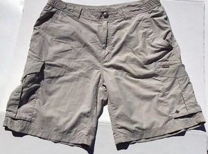 Columiba Hiking Cargo Shorts Mens 36” Waist Beige Tan Nylon Packable  Outdoor - Picture 1 of 10