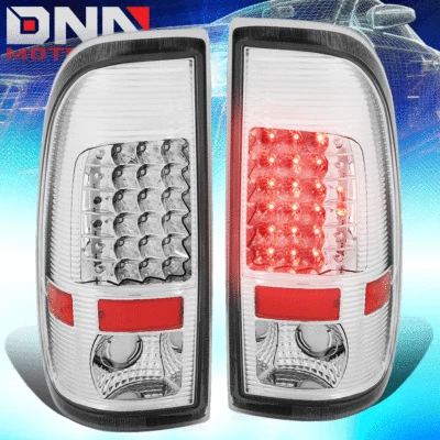 FOR 1999-2007 FORD SUPER DUTY F150 LED TAIL LIGHT REAR BRAKE STOP LAMPS CLEAR - Imagem 1 de 4