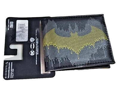 DC Comics Batman Bat Symbol Digital Drip Art Bifold Wallet Bioworld NWT - Image 1 of 4