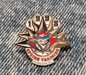 VINTAGE MLB BASEBALL 1990ER TORONTO BLAU JAYS TEAM LOGO 98 FRÜHLING TRAINING PIN - Bild 1 von 2