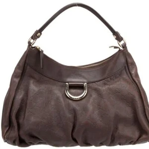 GUCCI EUC GG SIGNATURE LARGE ABBEY HOBO BAG - Imagen 1 de 6