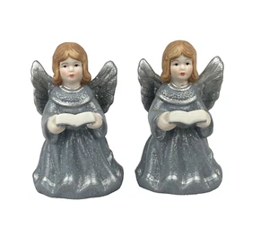 Giftco 2er Set Porzellan singende Engel Glocken 4,5" hoch - Bild 1 von 5