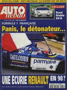 AUTO HEBDO n°1036 30/05/1996 LAMBORGHINI DIABLO SV-R F3000 PAU INDY MICHIGAN 500 - Imagen 1 de 1
