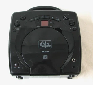 Karaoke USA SML283BK Portable CD Player Singing Machine in Black - Picture 1 of 4