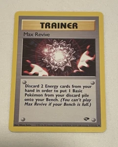 1x Max Revive - 117/132- Gym Challenge- Trainer - Pokemon Card - LP - Picture 1 of 2