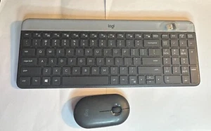 Logitech Logi K470 Wireless Desktop Keyboard and Mouse M340 Dongle Included - Picture 1 of 3
