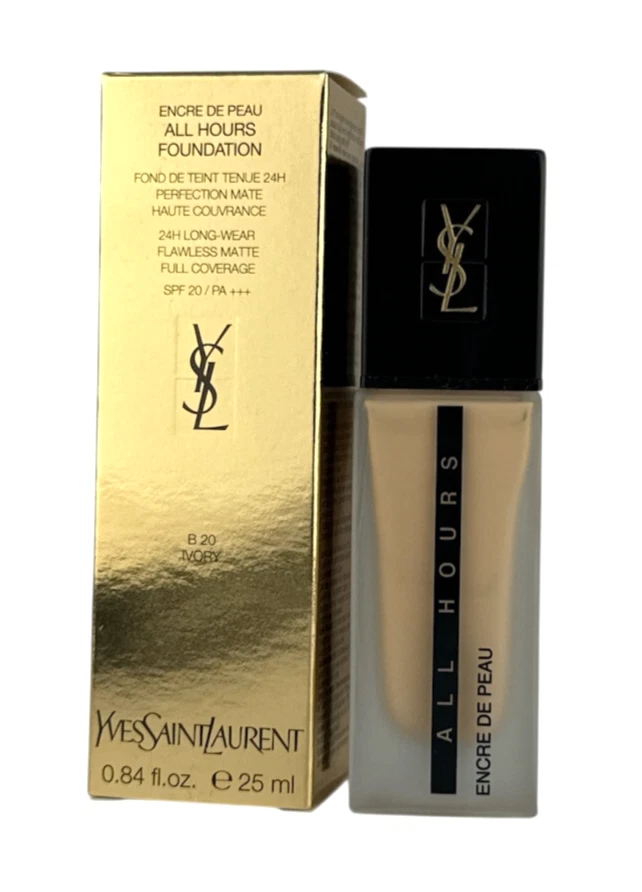 (199,96EUR/100ML) 25ML YVES SAINT LAURENT B20 IVORY ALL HOURS FOUNDATION NEU - Bild 1 von 1
