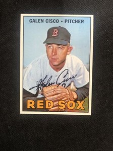 1967 TOPPS #596 GALEN CISCO BOSTON RED SOX MINT Sharp Centered High Number 🔥*58