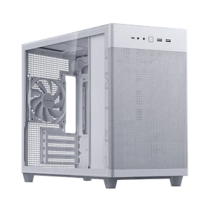 ASUS Prime AP201 Tempered Glass MicroATX 33-Liter Gehäuse weiß - Bild 1 von 9
