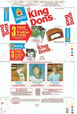 1975 Hostess Cakes Box Flat, Steve Carlton, Ron Cey, Darrell Porter