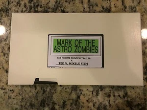 MARK OF THE ASTRO ZOMBIES RARE 6 MINUTE TRAILER PRODUCTION VHS SCI-FI HORROR HTF - Picture 1 of 2