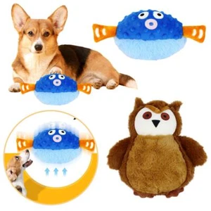 USB Rechargeable Dog Cat Toy Bouncing Rolling Squeaky Chew Toy. Toy Plush I G4E4 - Picture 1 of 14