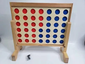 Giant Wooden 4-in-a-Row Connect Board Outdoor Game Kid Educational Toy 19.5 X 20 - Picture 1 of 10